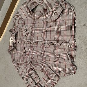 5/$20 Woman's maternity Eden & Olivia XL button down long sleeve top